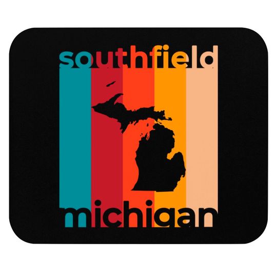 Southfield Michigan Retro - Southfield - Mouse Pads