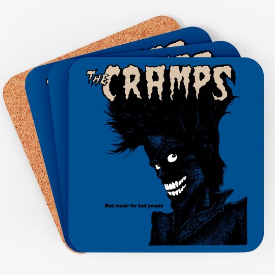 The Cramps Unisex Coasters: Bad Music