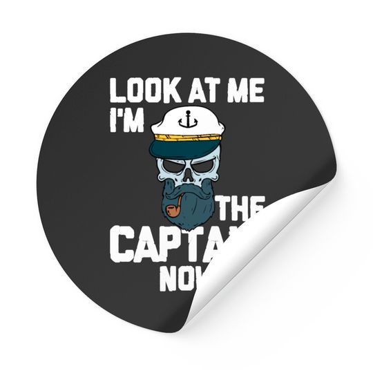 Boat Captain Boating Lover Pontoon Captain Sailor Stickers