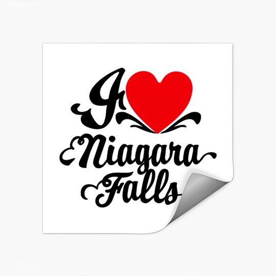 Niagara Falls Love Stickers