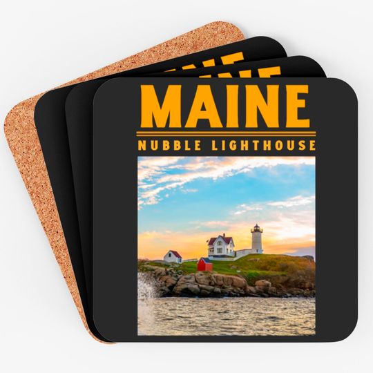 Nubble Light Maine Coasters