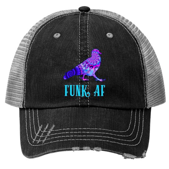 Pigeons Playing Ping Pong Funk AF PPPP Trucker Hats