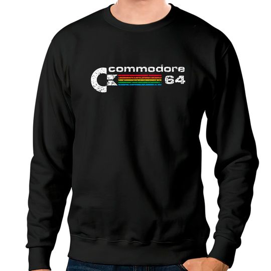 Commodore 64 Retro Computer distressed - Commodore 64 - Sweatshirts