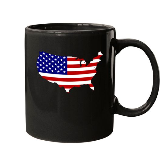 American flag 4th of july - 4th Of July - Mugs