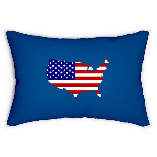 American flag 4th of july - 4th Of July - Lumbar Pillows