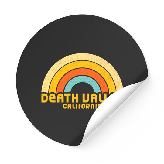 Retro Death Valley California - Death Valley California - Stickers