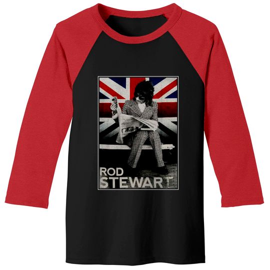 Rod Stewart Plaid Union Jack Tour 2014 Baseball Tees, Rod Stewart Shirt Fan Gift, Rod Stewart Gift, Rod Stewart Vintage Shirt