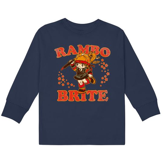 Rambo Brite - Sylvester Stallone -  Kids Long Sleeve T-Shirts