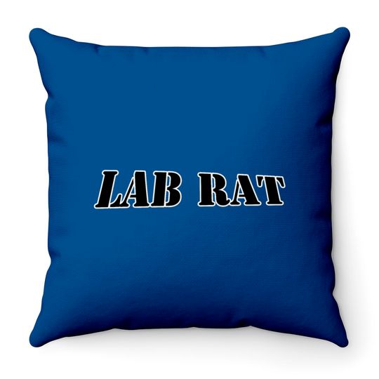 Lab rat Throw Pillows