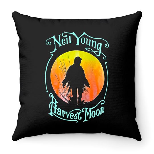 Neil young Throw Pillows