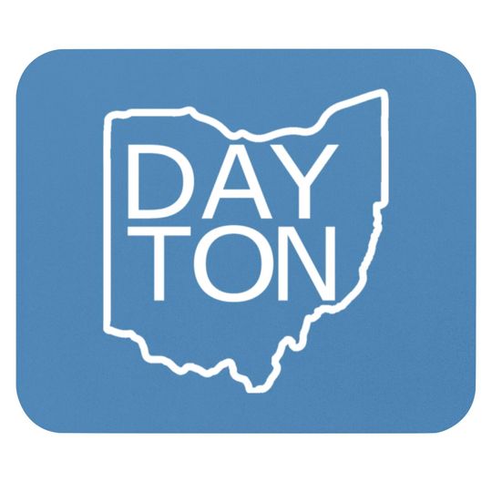 Dayton Ohio Outline Mouse Pads