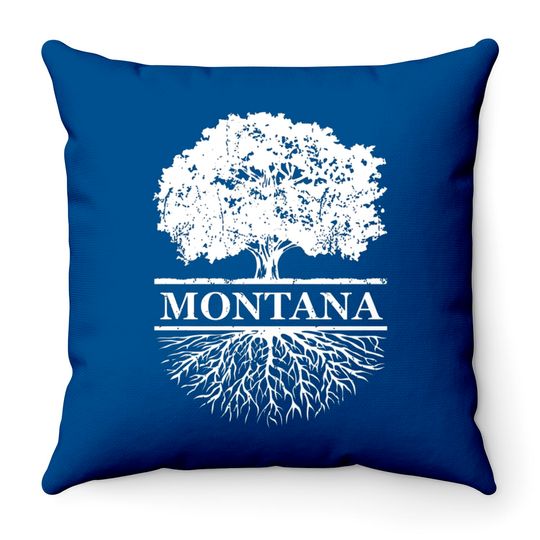 Montana Vintage Roots Outdoors Souvenir Throw Pillows