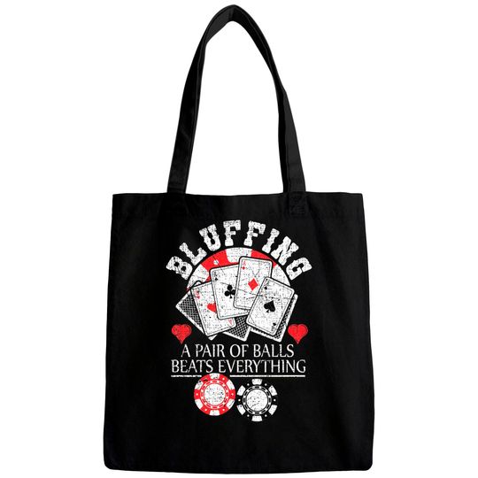 Poker Bluffing Balls Distressed Texas Hold Em Cards Bags
