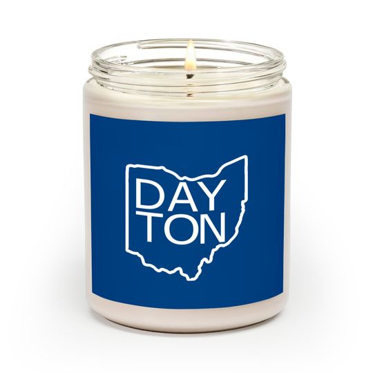 Dayton Ohio Outline Scented Candles