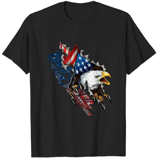Bob Seger Eagel American flag - Bob Seger - T-Shirt