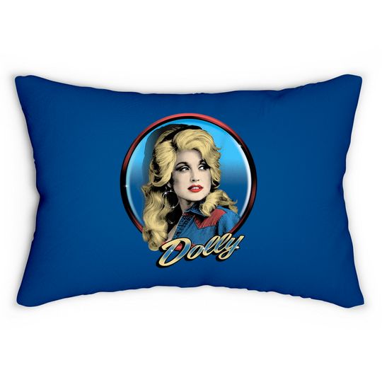 Dolly Parton Western, Dolly Parton Singer, Dolly Art Classic Lumbar Pillows