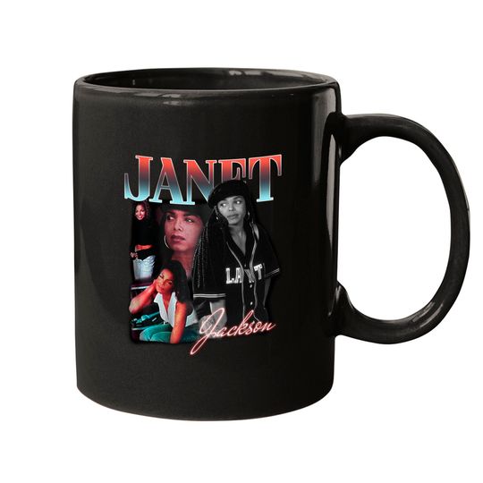 Vintage Style Janet Jackson Graphic Mug