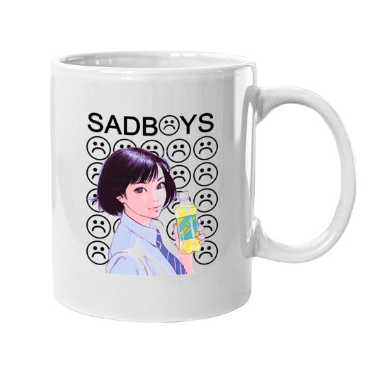 Sad Boys School Girl Mugs