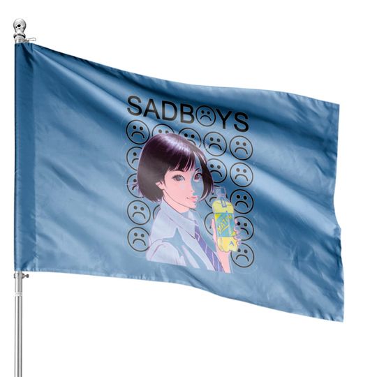 Sad Boys School Girl House Flags