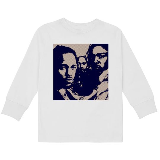 kendrick lamar cool potrait - Kendrick Lamar -  Kids Long Sleeve T-Shirts