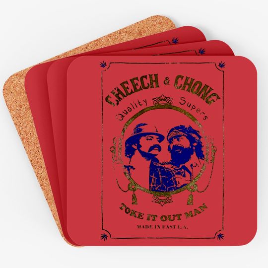 Cheech and Chong Toke It Out Man Coasters