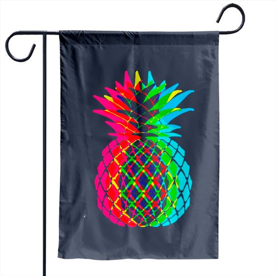CMYK Pineapple - Pineapple - Garden Flags