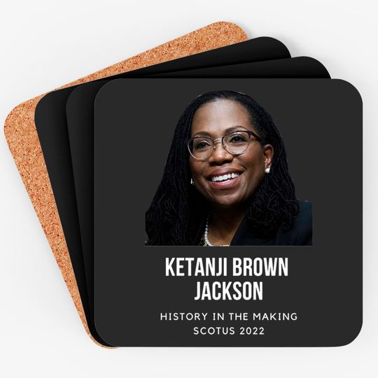 Ketanji Brown Jackson Coasters, Ketanji Face Coasters