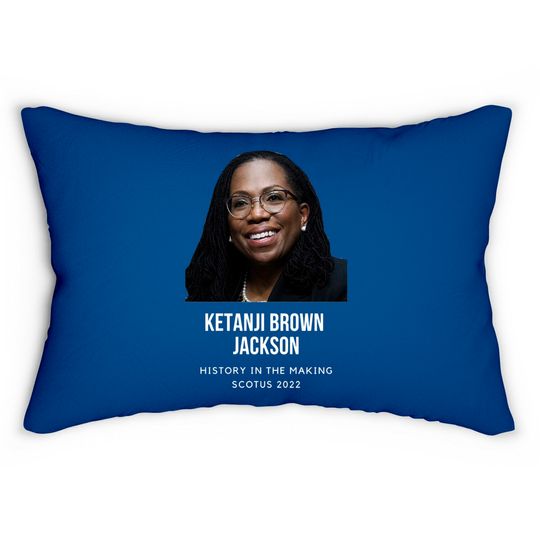 Ketanji Brown Jackson Lumbar Pillows, Ketanji Face Lumbar Pillows