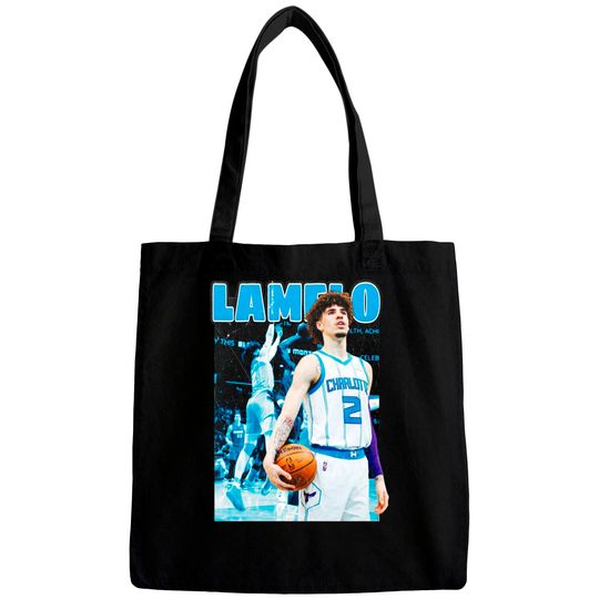 Lamelo Ball 90s Vintage Bootleg Rap Tee HipHop Bags, Basketball Bags