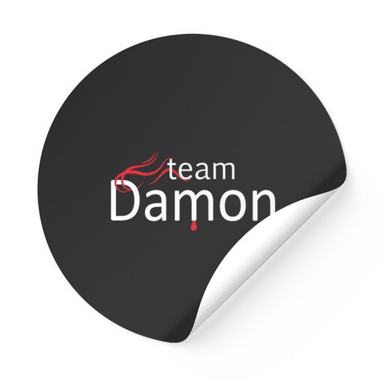 Team Damon - The vampire Stickers