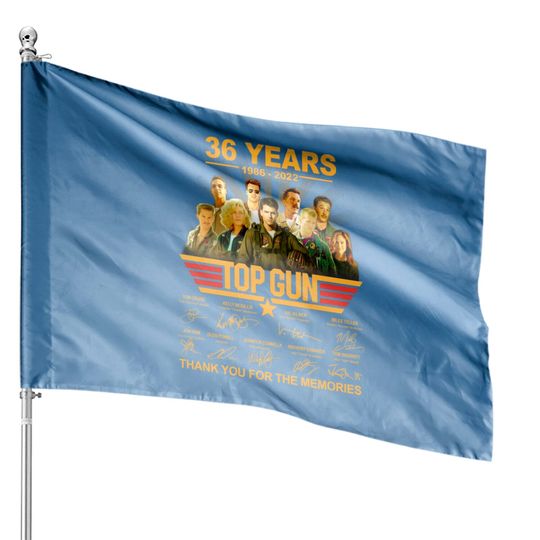 Top Gun Marverick House Flag, Top Gun 36 Years 1986 2022 House Flags
