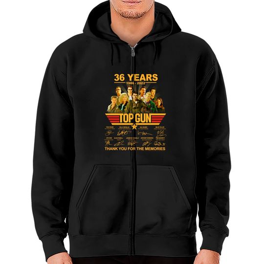 Top Gun Marverick Shirt, Top Gun 36 Years 1986 2022 Zip Hoodies
