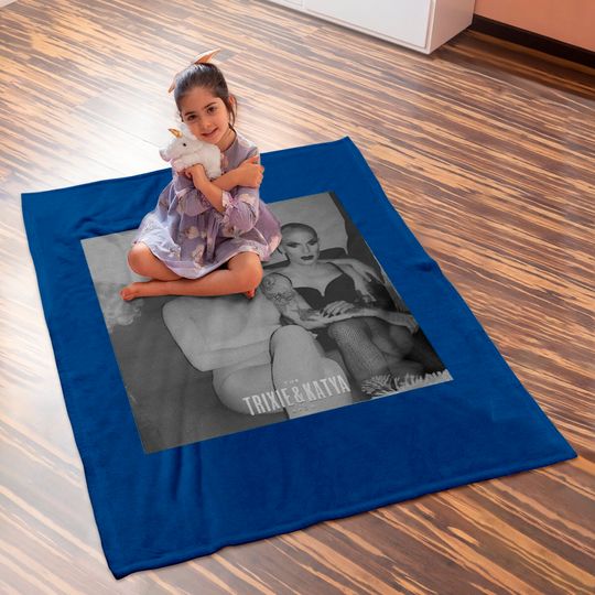 Vintage TRIXIE KATYA Show Baby Blankets, Trixie Mattel, Katya Zamolodchikova, Drag Queen Baby Blankets