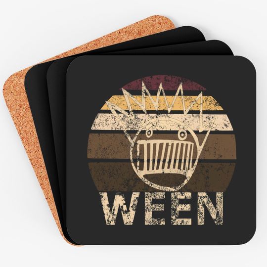 WEEN Vintage Retro Distressed Boognish - Ween - Coasters