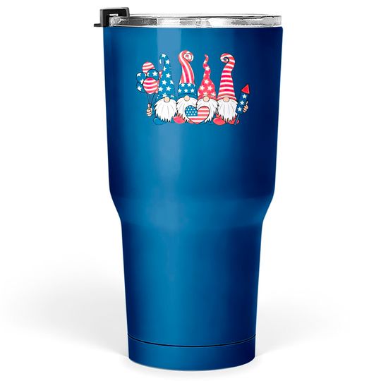 4th of July Gnome Tumblers 30 oz, 4th of July Tumblers 30 oz, Gnome Tumblers 30 oz, Patriotic Tumblers 30 oz