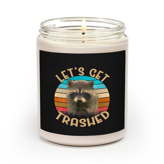 Let's Get Trashed Raccoon Scented Candles