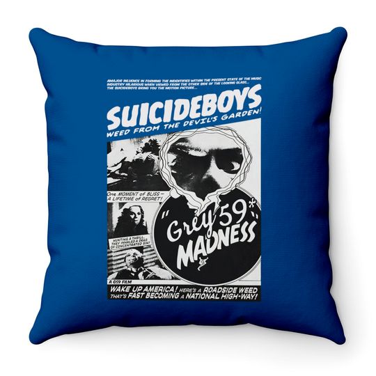 Suicideboys, Suicideboys Throw Pillow, Vintage Suicideboy Throw Pillows, Throw Pillow Suicideboys Rapper