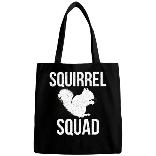 Squirrel squad Shirt Lover Animal Squirrels Bags