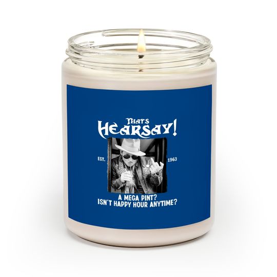 Johnny Depp Scented Candle, Thats Hearsay Est 2022 Mega Pint for Johnny Scented Candles, Johnny Depp Fan Scented Candle