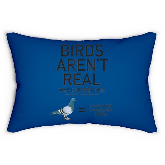 Birds Are Not Real Bird Spies Conspiracy Theory Birds Lumbar Pillows