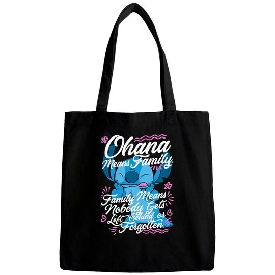 Stitch Disney Lilo and Stitch Day Ohana Means Family Bags
