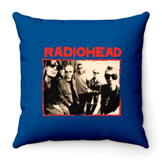 Radiohead Mens Small Vintage Style band Throw Pillow band Throw Pillows Vintage band Throw Pillows