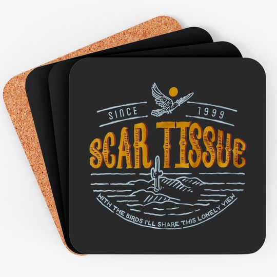 Scar Tissue Coasters, Red Hot Chilli Peppers Coasters, Red Hot Chilli Peppers Coaster