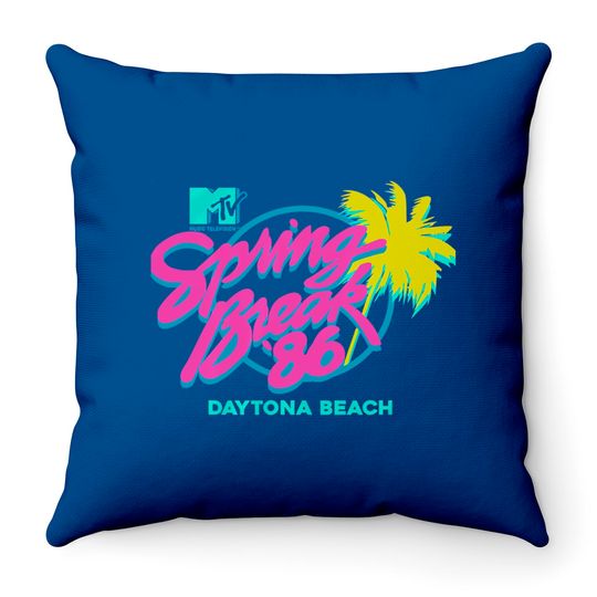 MTV Spring Break Daytona Beach Throw Pillows Unisex Adult Throw Pillows