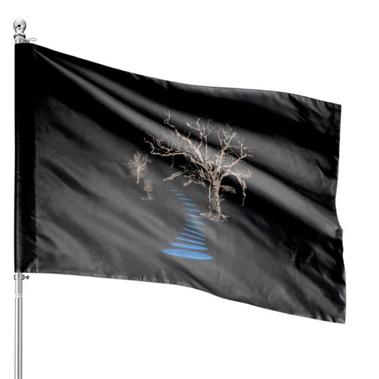Disc Golf Into The Woods Ultimate House Flags