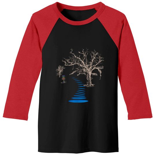 Disc Golf Into The Woods Ultimate Baseball Tees
