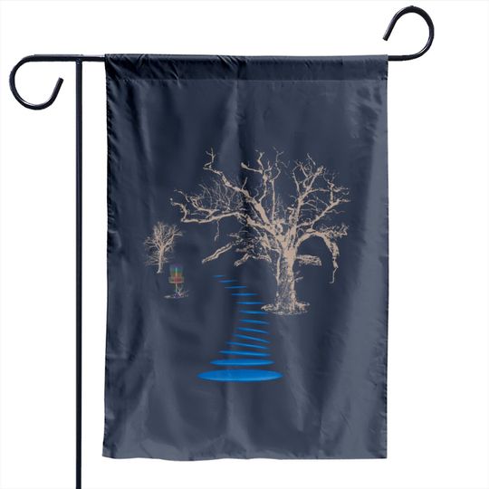 Disc Golf Into The Woods Ultimate Garden Flags