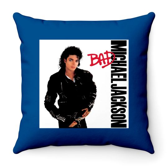 Michael Jackson Bad Album Smooth Criminal 1 Throw Pillows