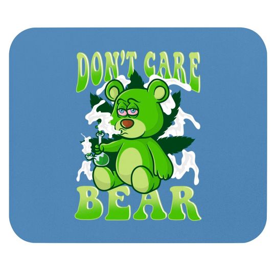 Everything 420 Mouse Pads Stoned Bear Smoking Weed