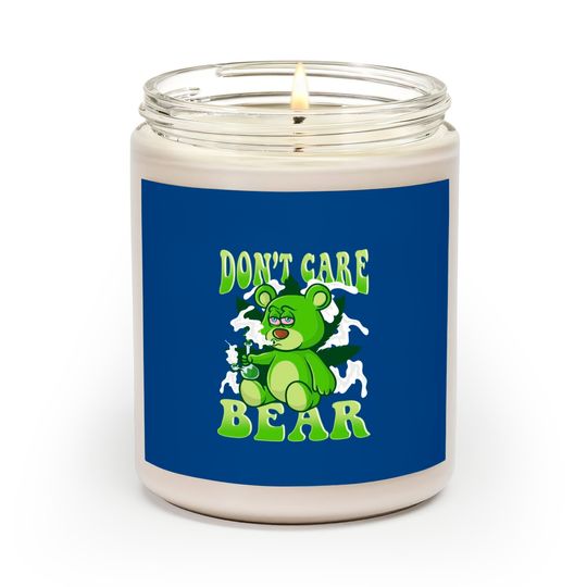 Everything 420 Scented Candles Stoned Bear Smoking Weed